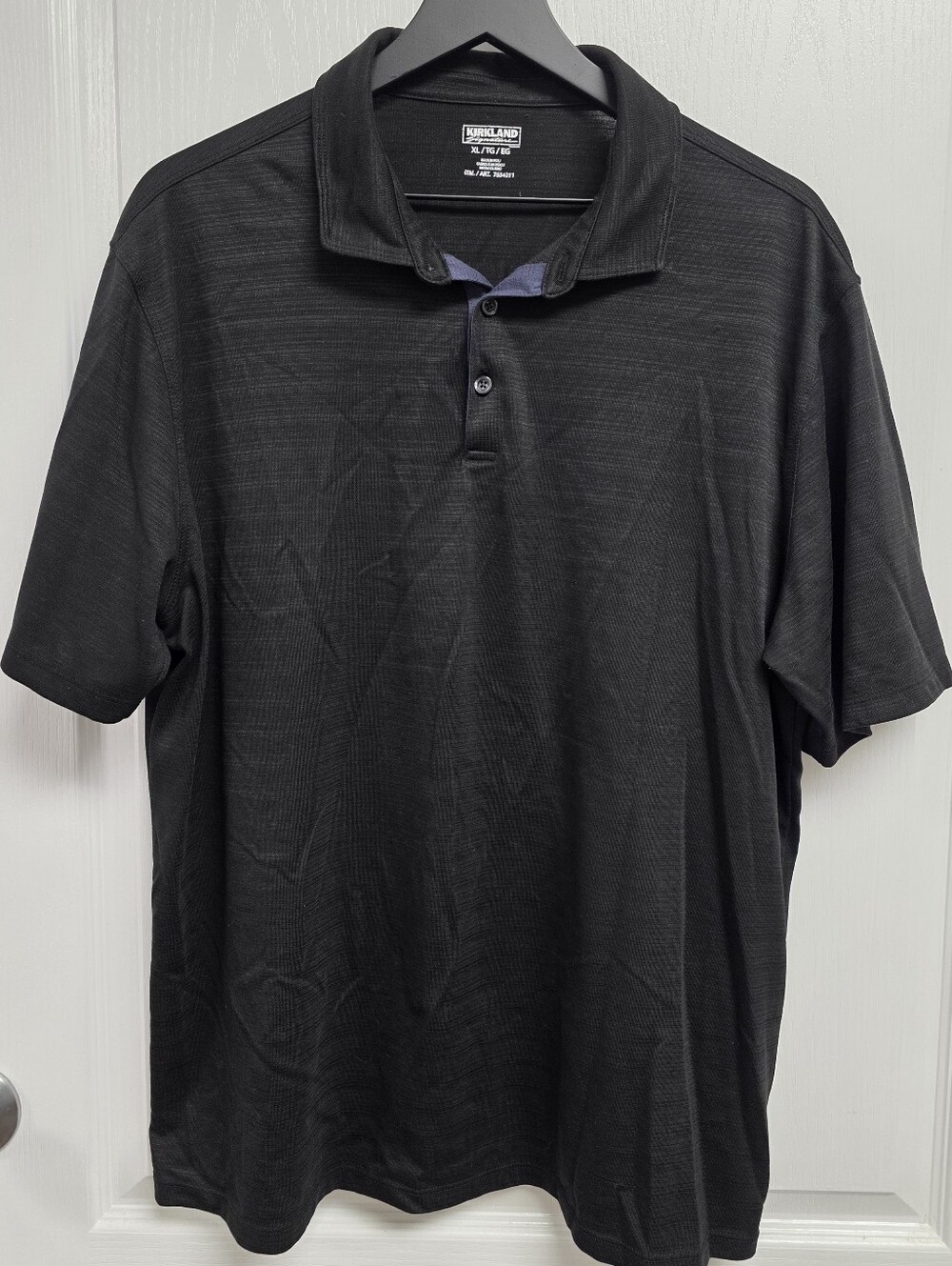 Kirkland Signature Black Men’s Polo Shirt Size XL